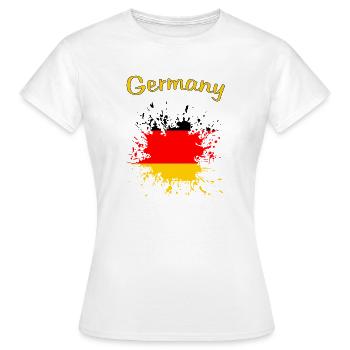 Allemagne Deutschland - T-shirt Femme - blanc - Devant - AI Model Female 172 dark (172cm)