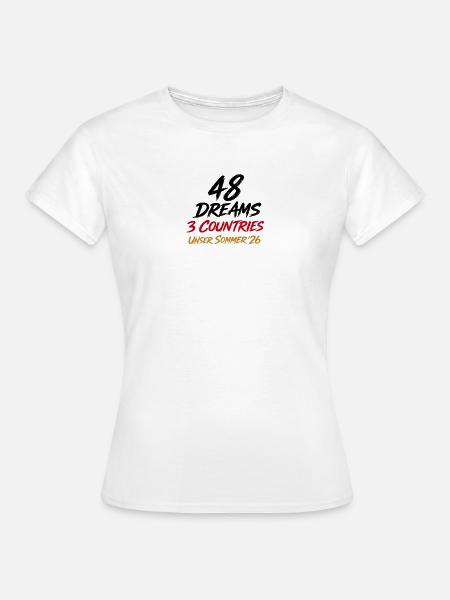 Fussball - Frauen T-Shirt - Weiß
