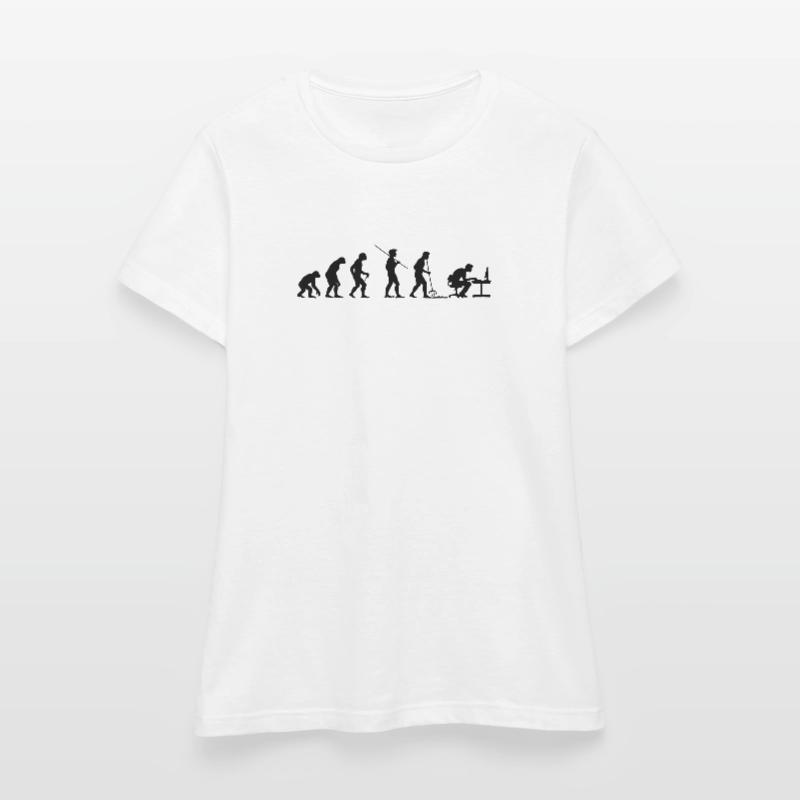 Programmierer Computerfreak Evolution Frauen T-Shirt