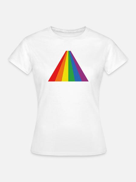 Regenbogendreieck Kühn - Frauen T-Shirt - Weiß