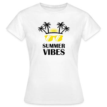 Sonnenbrillen Sunrise Grafik - Frauen T-Shirt - Weiß - Vorne - AI Model Female 172 dark (172cm)