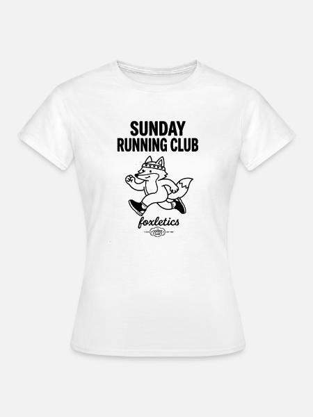 Sunday Running Club Foxletics - Frauen T-Shirt - Weiß