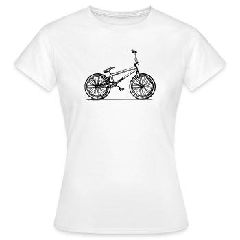 BMX-Fahrrad - Illustration - Frauen T-Shirt - Weiß - Vorne - AI Model Female 172 dark (172cm)