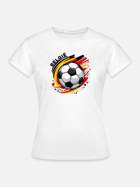 Belgischer Fußball - Frauen T-Shirt - Weiß