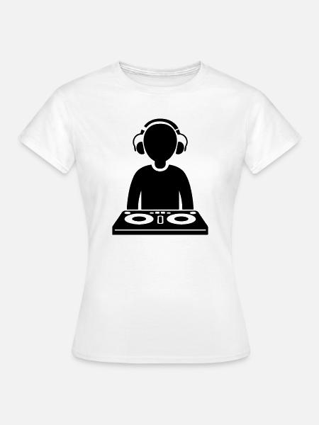 DJ Turntables Party - Frauen T-Shirt - Weiß