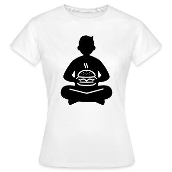 Burger Essen - Frauen T-Shirt - Weiß - Vorne - AI Model Female 172 dark (172cm)