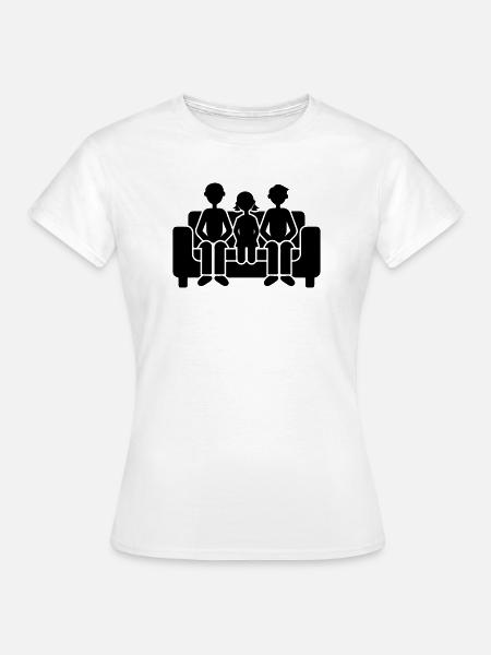 Familie Zusammen - Frauen T-Shirt - Weiß