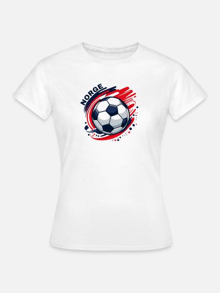 Norwegischer Fußball - Frauen T-Shirt - Weiß