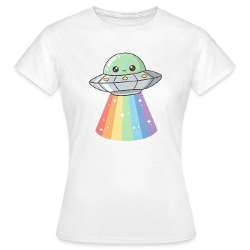 UFO - Women's T-Shirt - white - Front - AI Model Female 172 dark (172cm)