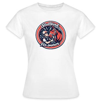 Stallkind Pferdeherz Forever - Frauen T-Shirt - Weiß - Vorne - AI Model Female 172 dark (172cm)