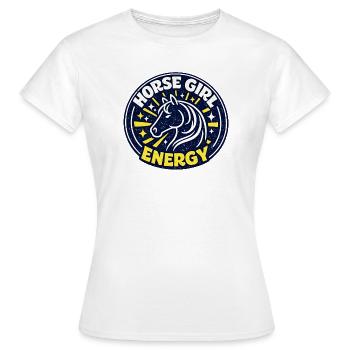 Horse-Girl Energy - Women's T-Shirt - white - Front - AI Model Female 172 dark (172cm)