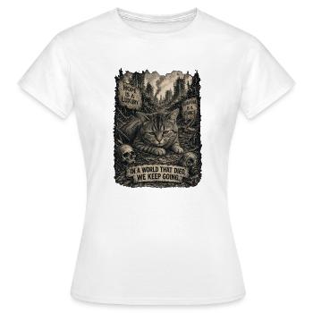 Chats en ruines : Survie - T-shirt Femme - blanc - Devant - AI Model Female 172 dark (172cm)