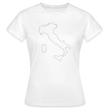 Italienkarte 1 - Frauen T-Shirt - Weiß - Vorne - AI Model Female 172 dark (172cm)