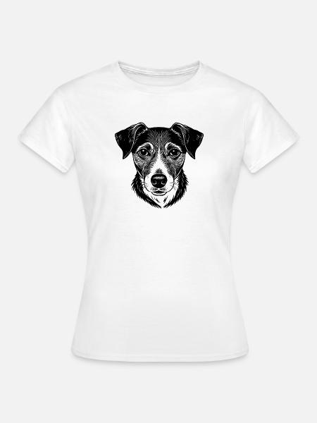 Jack Russel Head - Frauen T-Shirt - Weiß