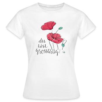 Du bist Großartig - Frauen T-Shirt - Weiß - Vorne - AI Model Female 172 dark (172cm)