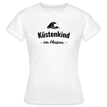 Küste im Herzen - Frauen T-Shirt - Weiß - Vorne - AI Model Female 172 dark (172cm)