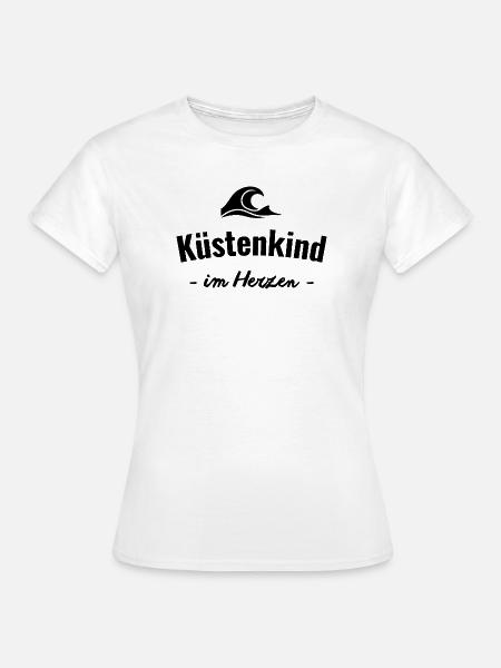 Küste im Herzen - Frauen T-Shirt - Weiß