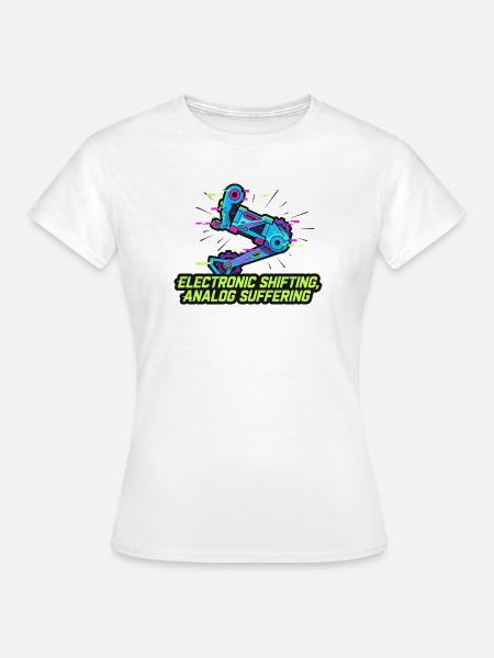 Elektronisch schaltendes analoges Leiden - Frauen T-Shirt - Weiß