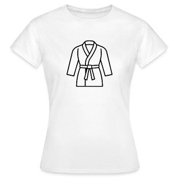 Combinaison de karaté - T-shirt Femme - blanc - Devant - AI Model Female 172 dark (172cm)
