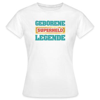 Legende Superheld - Frauen T-Shirt - Weiß - Vorne - AI Model Female 172 dark (172cm)
