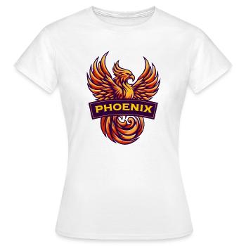 20260612_191233_0000 - Frauen T-Shirt - Weiß - Vorne - AI Model Female 172 dark (172cm)