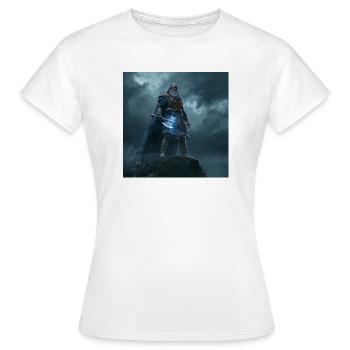 Perun – Slawischer Gott des Donners und des Krieges - Frauen T-Shirt - Weiß - Vorne - AI Model Female 172 dark (172cm)
