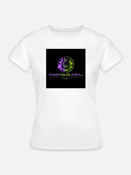 Dampfhilfe Area Neon Logo - Frauen T-Shirt - Weiß