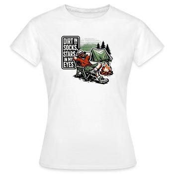 Dirt in Socks, Stars in Eyes - Women's T-Shirt - white - Front - AI Model Female 172 dark (172cm)