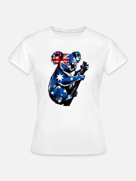 Koala Australien Australier - Frauen T-Shirt - Weiß