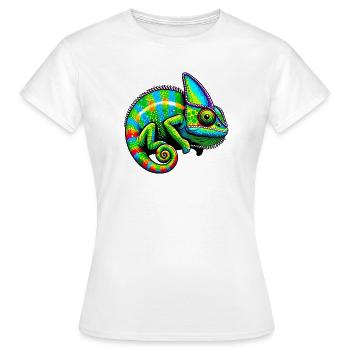 chameleon - Women's T-Shirt - white - Front - AI Model Female 172 dark (172cm)