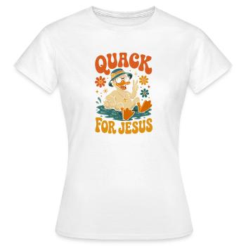 Canard de mer coloré canard pour Jésus - T-shirt Femme - blanc - Devant - AI Model Female 172 dark (172cm)