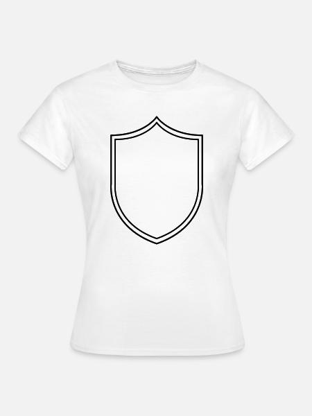 Mittelalterlicher Schild - Frauen T-Shirt - Weiß