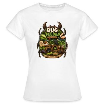 Bug Feeder Insektenfreund Terrarium Bug Hunter - Frauen T-Shirt - Weiß - Vorne - AI Model Female 172 dark (172cm)