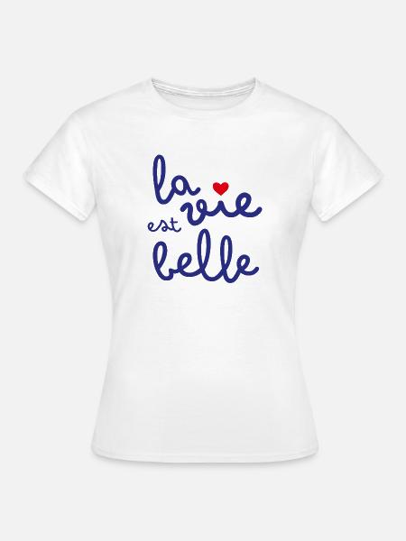 Das Leben ist gut - Frauen T-Shirt - Weiß