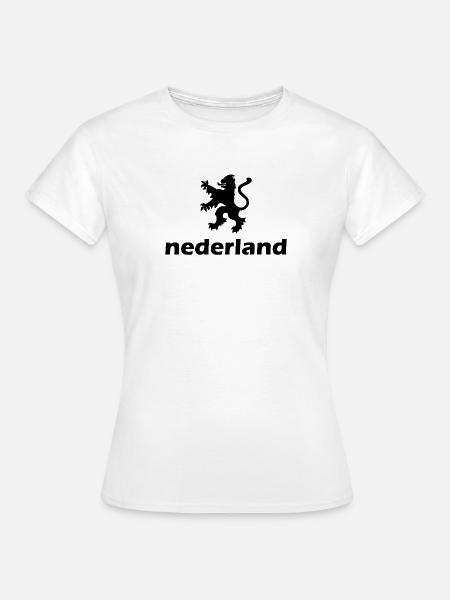 Niederlande - Nederland - Netherlands - Lion Löwe - Frauen T-Shirt - Weiß