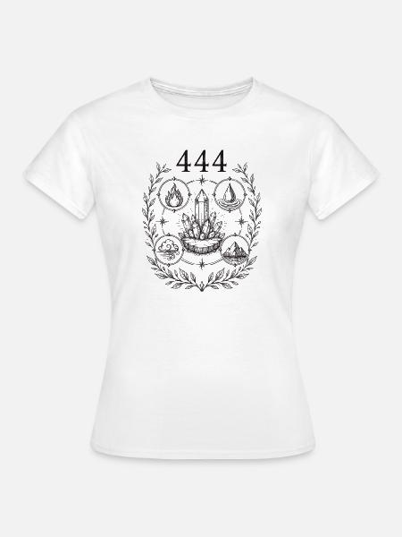 444 Kristallelemente - Frauen T-Shirt - Weiß
