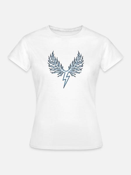 Blitz Blitzschlag Gewitter Strom Sturm - Frauen T-Shirt - Weiß