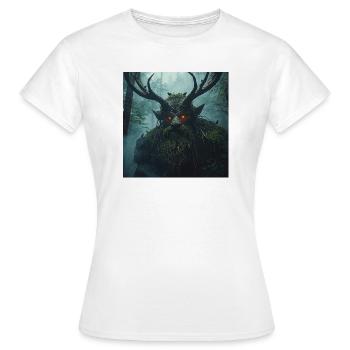 Leszy – Wächter des Uralten Waldes - Frauen T-Shirt - Weiß - Vorne - AI Model Female 172 dark (172cm)