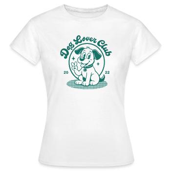 Dog Lover Club Cute Puppy Design - Frauen T-Shirt - Weiß - Vorne - AI Model Female 172 dark (172cm)