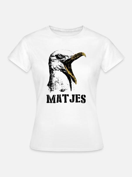 Matjes Möwe Küstenurlaub - Frauen T-Shirt - Weiß