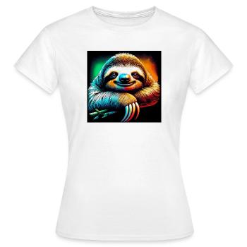 paresse - T-shirt Femme - blanc - Devant - AI Model Female 172 dark (172cm)