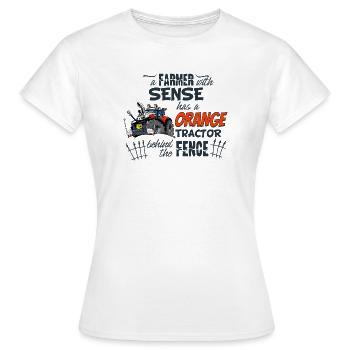 1475_A_Farmer_with_sense - Frauen T-Shirt - Weiß - Vorne - AI Model Female 172 dark (172cm)