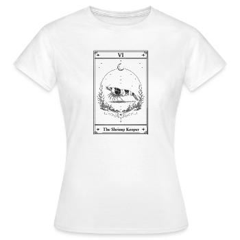 Le Garde de Crevettes | Tarot d’aquarium - T-shirt Femme - blanc - Devant - AI Model Female 172 dark (172cm)