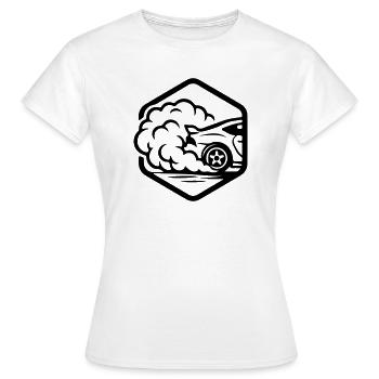 Auto Gas Speed - Frauen T-Shirt - Weiß - Vorne - AI Model Female 172 dark (172cm)