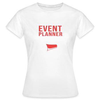 Event Planner Voice - Women's T-Shirt - white - Front - AI Model Female 172 dark (172cm)