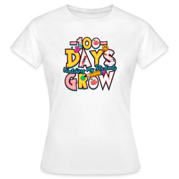 100 Days: Watching My Students Grow - Women's T-Shirt - white - Front - AI Model Female 172 dark (172cm)