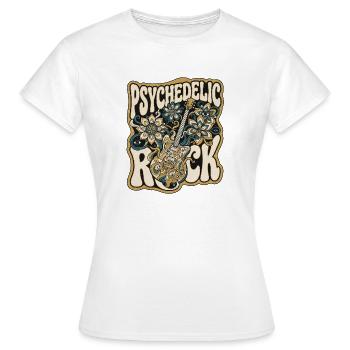 60er Psychedelic Retro - Frauen T-Shirt - Weiß - Vorne - AI Model Female 172 dark (172cm)