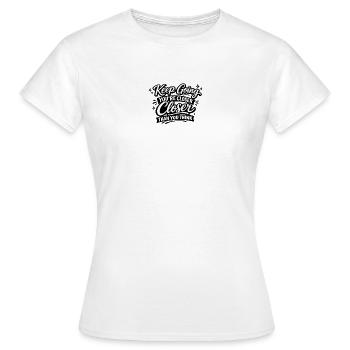 Continue d’avancer plus près que tu ne le penses - T-shirt Femme - blanc - Devant - AI Model Female 172 dark (172cm)