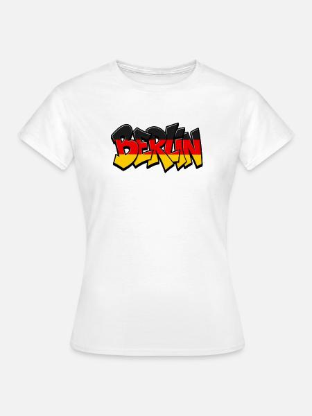 Berlin Graffiti - Frauen T-Shirt - Weiß
