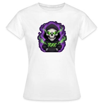 Squelette Toxique - T-shirt Femme - blanc - Devant - AI Model Female 172 dark (172cm)